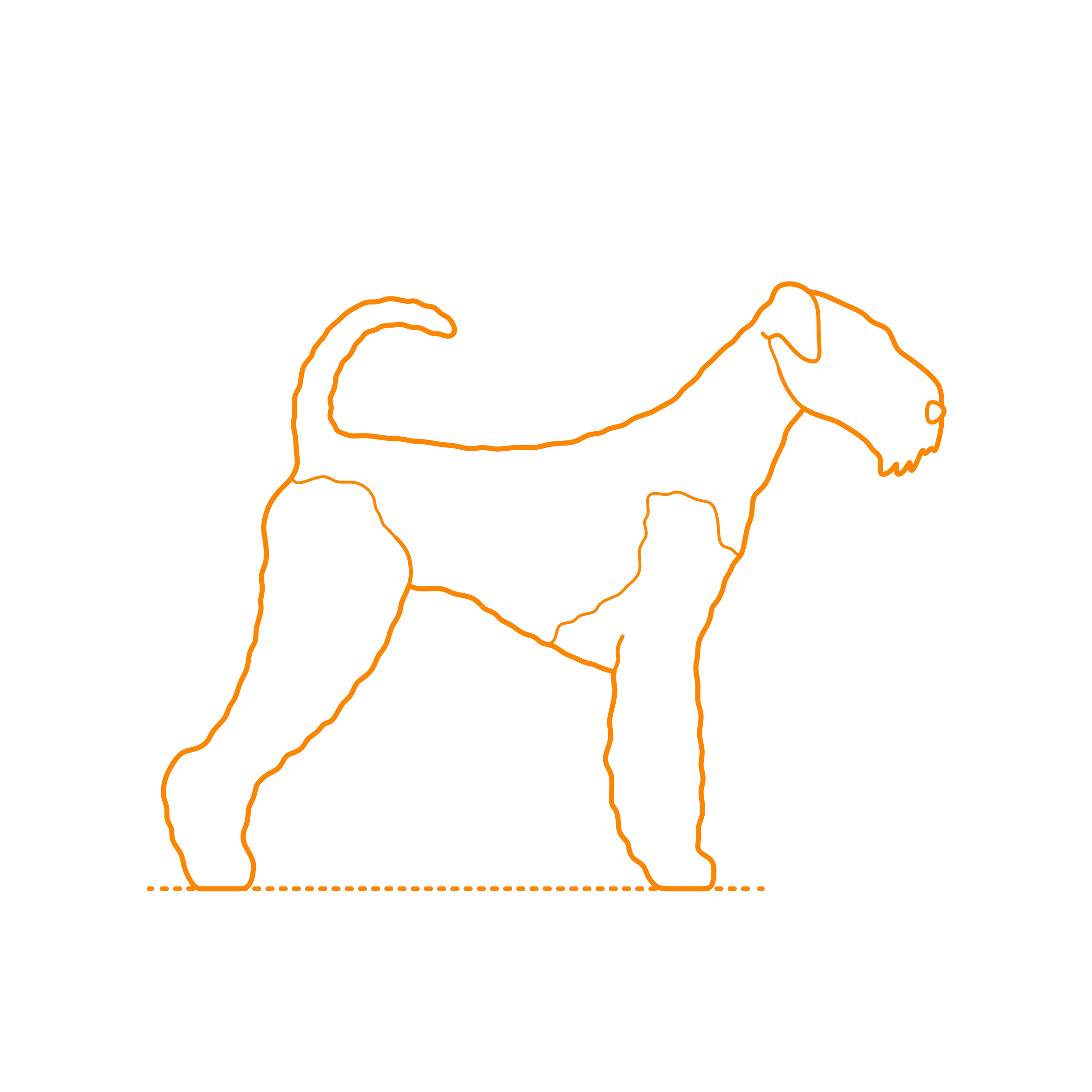 Animals Dogs Airedale Terrier Outline Svg Vector Free Vectors